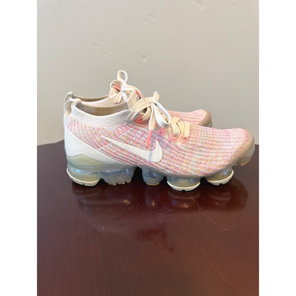 Nike Air VaporMax Fly Knit  3.0 Sunset Pulse Pink White AJ6910-008 Womens 6.5